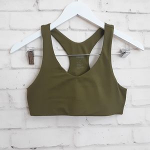 Girlfriend Collective Olive Green Sports Bra